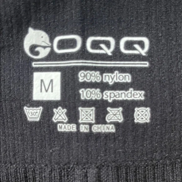 OQQ 3 Women's Ribbed Cropped Tank Tops - Black, Blue, Cream - Picture 6 of 6